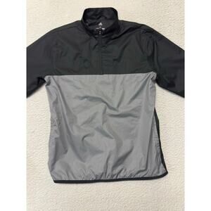 Adidas Mens Golf Climastorm Short Sleeve 1/4 Zip Pullover Jacket Medium
